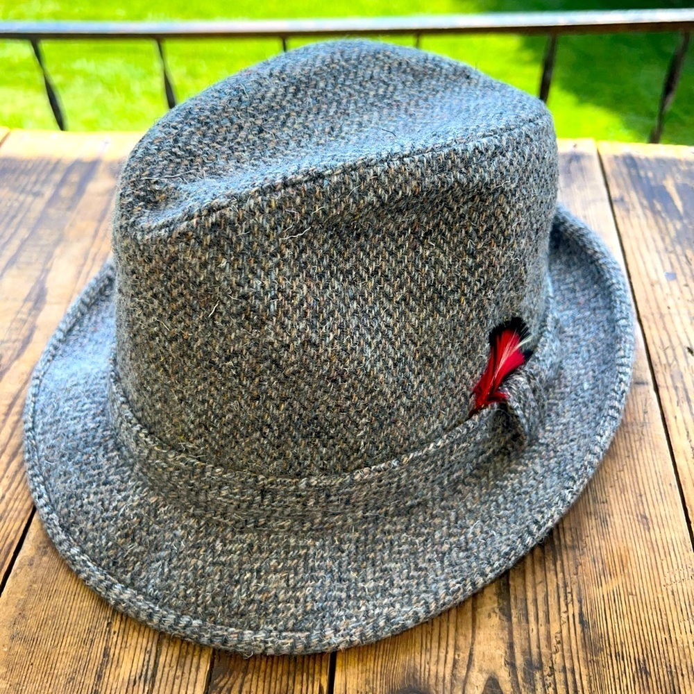 Botany 500 Mens Small Gray Wool Vintage USA Made Fedora Hat
